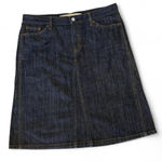 Gap  2004 100% Cotton Dark Denim Midi Skirt - Size 10 Photo 0