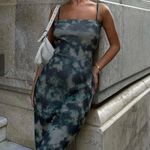 ZARA  dress midi fitted tie dye effect casual summer vacation  Photo 0