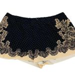 Commando  Antique Lace Print Boxer Short Cream Black Size Large Photo 0