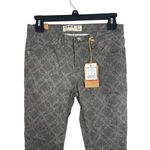 Cotton On Colour Maison Skinny Leg Wallpaper Fleur De Lis Gray Denim Size 4 NWT Photo 2