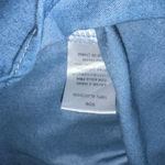 Main Strip  Front Tie Ruffle Sleeve Button Down Faux Denim Top Photo 4