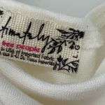 Free People bow ties body suit cream size large NWT Photo 6