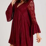 Altar'd State Altar’d state | burgundy swing dress Photo 0