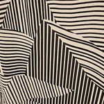 Veronica M ππ V-Neck Long Sleeve Blouse ~ Geometric Striped Print Small S NWOT Photo 4