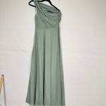 Birdy Grey  Mint Green One Shoulder Maxi Dress Womens XS Bridesmaid Formal Gown Photo 8