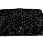 Vintage Black Hand Beaded Evening Clutch Purse Party/Cocktail Wedding Formal Photo 0