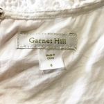 Garnet Hill Dress Size 6 White Eyelet Sheath Sleeveless Preppy Knee Length Photo 4