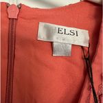 Anthropologie Helsi Sidney Long-Sleeve V-Neck Floral Appliqué Mini Dress in Coral- NWT Photo 7