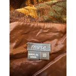 Muse 100% Silk Brown Fairy Mini Dress Size 10 Photo 2