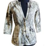 Dress Barn Button Front Tie Dye Rib-Knit waist Cardigan size S Photo 0