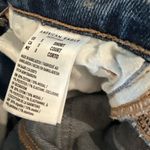 American Eagle  Distressed High Rise Jeans Women’s 0 Short Blue Ripped Raw Hem Photo 6