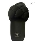 Shade & Shore NWT--BLACK BRAIDED SLIP ON SANDALS-SIZE 6 Photo 1