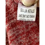 Wonderland by Orange Size Medium Sweater Cardigan Duster Red White Long Sleeve Photo 9