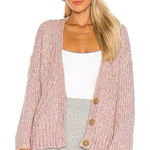 Free People  Molly Cable Cardi Oversized‎ Knit Cardigan XS Photo 0