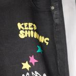 Ashley Stewart Black Graphic Print Jeans Pink Size undefined Photo 2