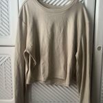 ZARA  Women's Cream Long Sleeve Top Photo 1
