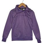 Head Sweatshirt Womens S Tennis Gear High Funnel Zip Neck Fleece Pullover Purple Photo 0