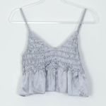 Urban Outfitters  Womens Satin Smocked Babydoll Cami Tank Top Size‎ L Y2K Grunge Photo 3