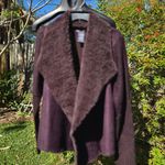 Chelsea & Theodore Faux Fur Sweater Jacket XL Brown Photo 2