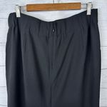 J.Crew Womens size 12 Ruffle Pencil Skirt in 365 Crepe Black Lined h6113 Photo 6