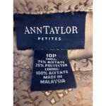 Ann Taylor Petites Size 10 Gold Brown Patterned Dress Pants Photo 5
