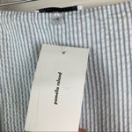 NWT Pamela Roland Pinstripe Mermaid Mini Skirt 6 White Photo 3