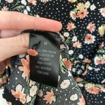 Dress Forum  Black Micro Floral Ruffle Hem Mini Dress - Size M Photo 3