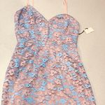 Super down Stephanie NWT lace mini dress size small lined Photo 7