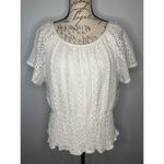 Cocomo lacy blouse with lined bodice XL White Photo 1
