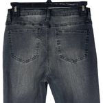 Vanilla Star Jeans Vanilla Star Juniors SZ 5 High-Rise Skinny Jeans Stretch Floral Embroidered Gray Photo 5