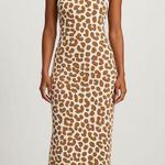 EXPRESS  Women’s Leopard Print Ribbed Knit Maxi Dress Size M Photo 0