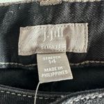 J.Jill  Authentic Fit Slim Leg Stretch Mid Rise Black Wash Jeans Size 14 Photo 6