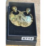 Elegant Teardrop Doorknocker Gold Tone Dangle Earrings Photo 7