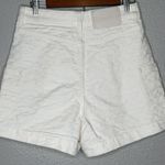 Coach  White Logo Denim Shorts Womens 6 Designer Quiet Luxury Resort Summer Prep Photo 1