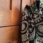 Love Shack Fancy Pamela Dress One Shoulder Eyelet Lace Black Tan Size Small Photo 7