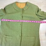 Vintage Green Textured Blazer Jacket 3 Diamond Button Pockets Union Made M Size M Photo 6
