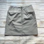 ZARA Charcoal Gray Technical Mini High Waisted Skirt Photo 5