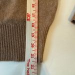 Babaton  100% Cashmere Crewneck Sweater Camel Brown Women's Classic Knit Luxury Photo 5