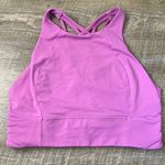 Lululemon  Athletica Free To Be Serene Bra High Neck Long Line Magenta Glow SZ 10 Photo 1