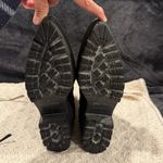 Miu Miu MUI MUI Black Womens Leather Motorcycle Ankle Boots size 7 Suede Photo 4