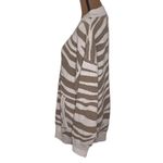 Anthropologie Varley Anthro Mayberry Zip wool blend longline cardigan in cobweb doe zebra sz S Photo 5