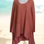 Free People asymmetrical light Waffle Knit thermal tunic Women’s Size S Small Photo 0