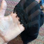 BLACK SHEER FRINGE SEXY WESTERN SLIP DRESS Photo 8