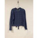 Young Fabulous and Broke YFB Shirt Womens Large Button Front Tie Waist Long Sleeve Lightweight Top Blouse Photo 4