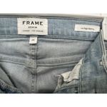 Frame  Le High Skinny jeans Size 26 in a light blue wash with distressed knees. Photo 5