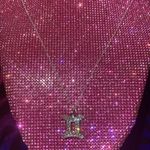 Boutique Gemini Zodiac Sign Necklace Birthday Bling Rhinestone Horoscope Astrology Y2K Photo 4
