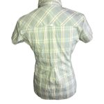 Columbia  SPORTSWEAR GREEN BLUE YELLOW STRIPED PLAID TOP MEDIUM Photo 1