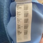 Maje  Blue Lace Reglisse Ruffled Cold Shoulder Dress size L Cottagecore Milkmaid Photo 12