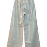 NONchalant Label Pelham Pants in Off White Medium New Womens Vegan Faux Leather Photo 4