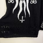 KILLSTAR  Sweater Womens XL Black The Calling Hoodie Knit Destroyed Cthulhu NWOT Photo 3